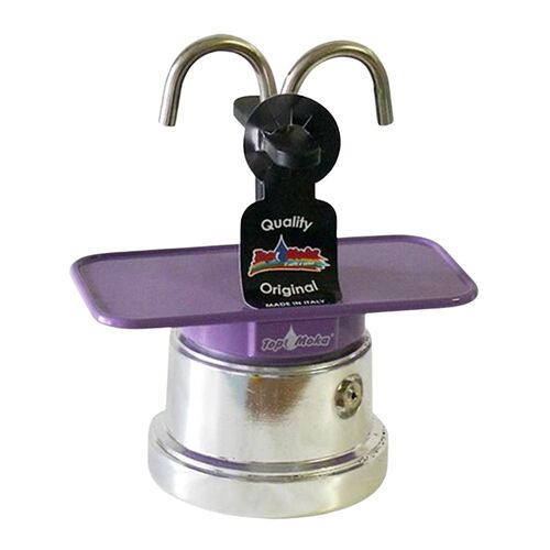 TOP MOKA "MINI"  KAFFEEMASCHINEN SET - LILA (2 TASSEN)