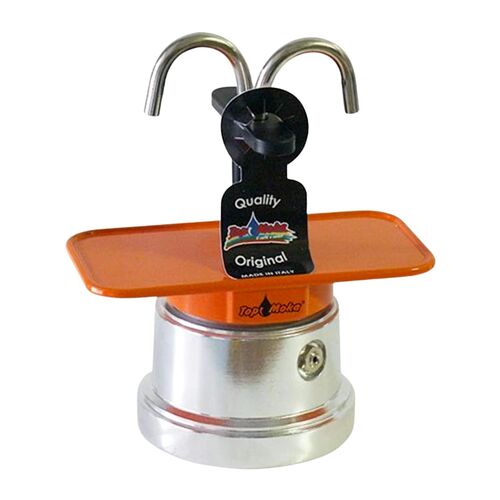 TOP MOKA "MINI"  KAFFEEMASCHINEN SET - ORANGE (2 TASSEN)