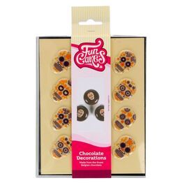 FUNCAKES SCHOKODECORATIONEN – TAG DER TOTEN TOTENKÖPFEN