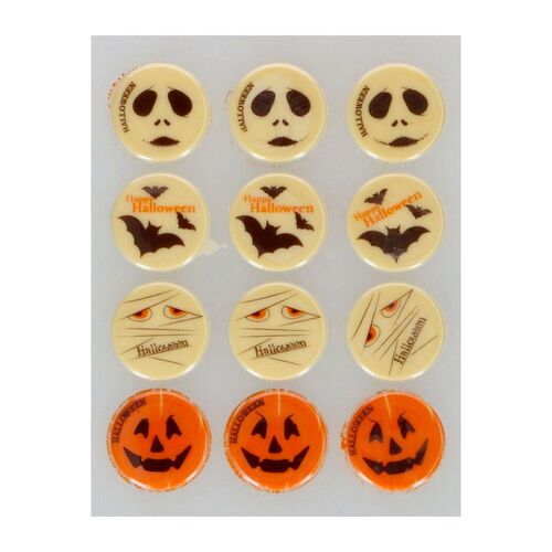 FUNCAKES SCHOKODECORATIONEN – HALLOWEEN-MIX (Ø 3,8 CM)