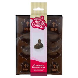 FUNCAKES SCHOKODECORATIONEN - GRABSTEINE UND FLEDERMAUSEN