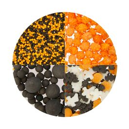 WILTON 4 IN 1 SPRINKLES - MIX HAUNTED HALLOWEEN