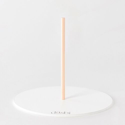 DASBI RUNDE WEISSE KUCHENPLATTE MIT ZENTRALEM LOCH - 15 CM