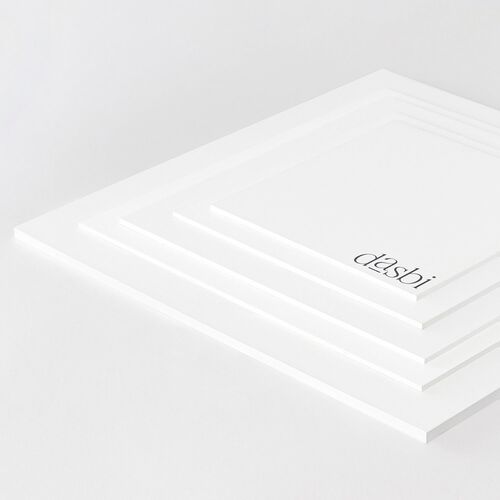 DASBI QUADRATISCHE WEISSE KUCHENPLATTE - 15 CM