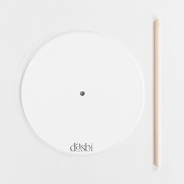 DASBI HOLZKUCHENPLATTE SET (Ø 30 CM - 6 MM DICK) + STÖCKE 30 CM (2 STÜCK)