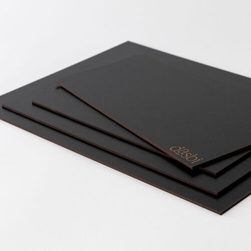 DASBI SCHWARZE RECHTECKIGE KUCHENPLATTE - 30 X 25 CM