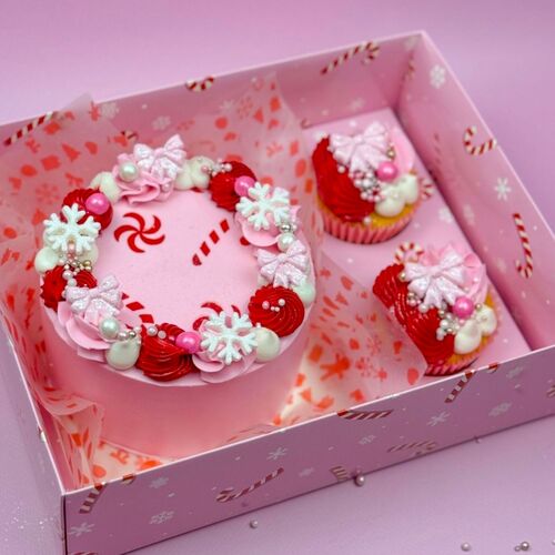 SIMPLY MAKING SET 2 BOXEN FÜR SÜSSIGKEITEN UND CUPCAKES - WEIHNACHTSSTÄBCHEN