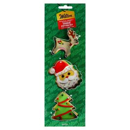 WILTON-AUSSTECHFORMENSET - RENTIER / WEIHNACHTSMANN / WEIHNACHTSBAUM