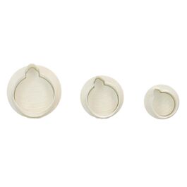 WILTON 3 AUSTECHFORMEN SET MIT AUSWERFER - WEIHNACHTSBAUMKUGELN