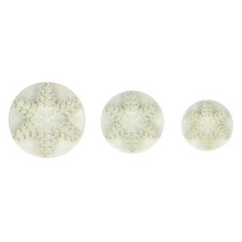 WILTON 3 AUSTECHFORMEN SET MIT AUSWERFER - SCHNEEFLOCKEN