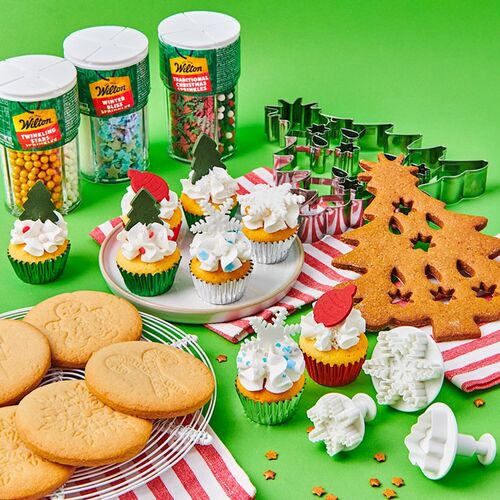 WILTON 3 AUSTECHFORMEN SET MIT AUSWERFER - SCHNEEFLOCKEN