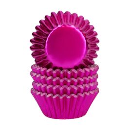 WILTON MINI-CUPCAKE-EINWEGFORMEN AUS „FOIL” ALUMINIUMFOLIE - METALLISCH ROSA