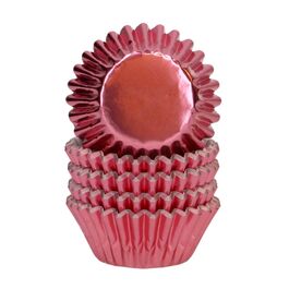 WILTON MINI-CUPCAKE-EINWEGFORMEN AUS „FOIL” ALUMINIUMFOLIE - METALLISCH ROSE GOLD