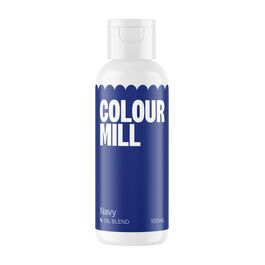 COLOUR MILL FETTLÖSLICHE LEBENSMITTELFARBE - MARINEBLAU / NAVY BLUE (100 ML)