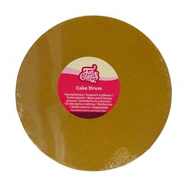 FUNCAKES GOLDENER CAKE DRUM - 30 CM Ø