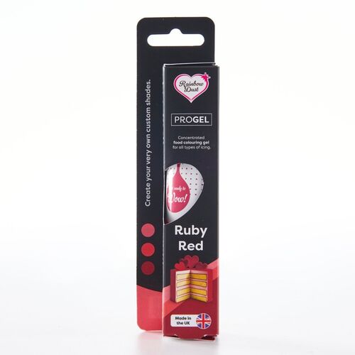 RAINBOW DUST GEL-FARBSTOFF "PROGEL" - RUBY 25 G