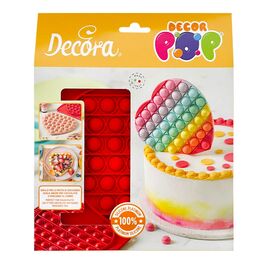 MOLDE DE SILICONA DECORPOP CORAZON - DECORA